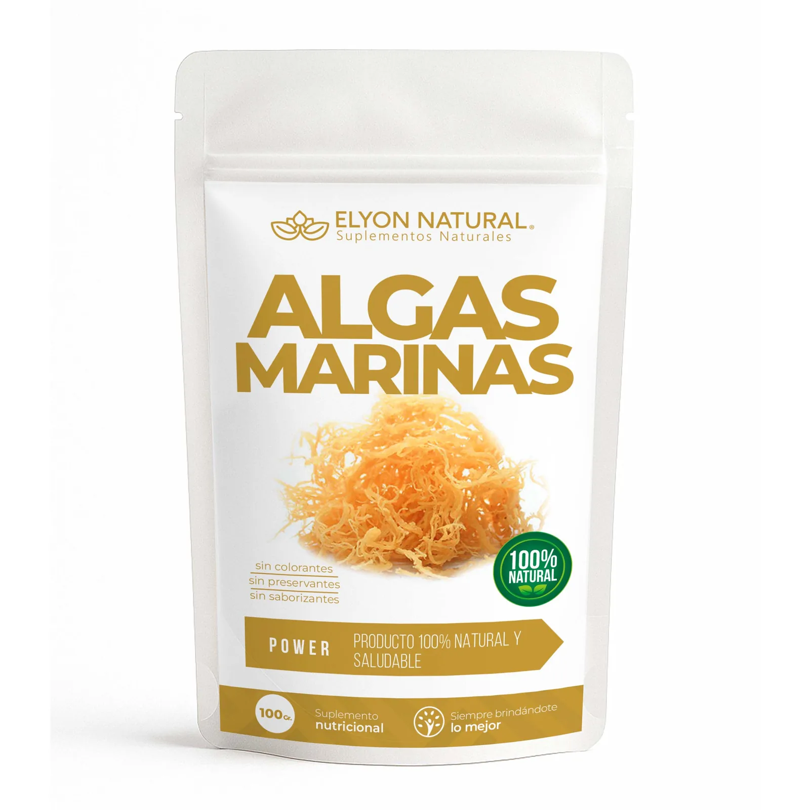 Sobre de Harina de Algas Marinas x100g – Rico en Minerales y Nutrientes Naturales, imagen 1
