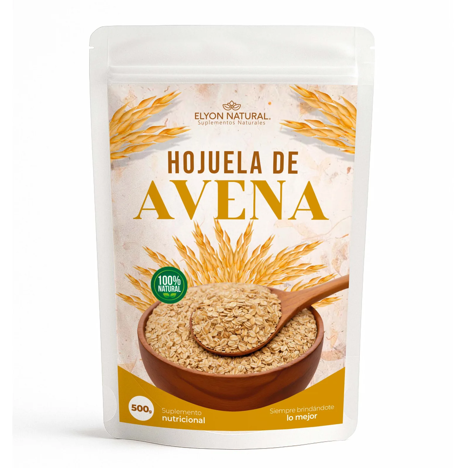 Sobre de Hojuelas de Avena x500g – Fuente de Fibra, Proteínas y Energía Natural, imagen 1