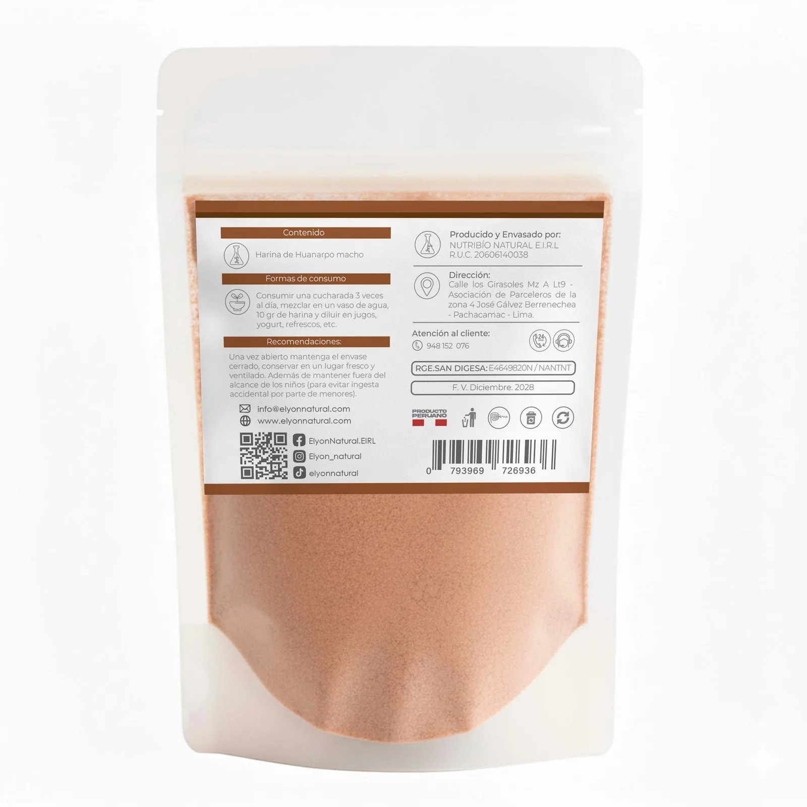 Sobre de Huanarpo Macho x100g – Apoyo Natural para Energía y Vitalidad, imagen 2