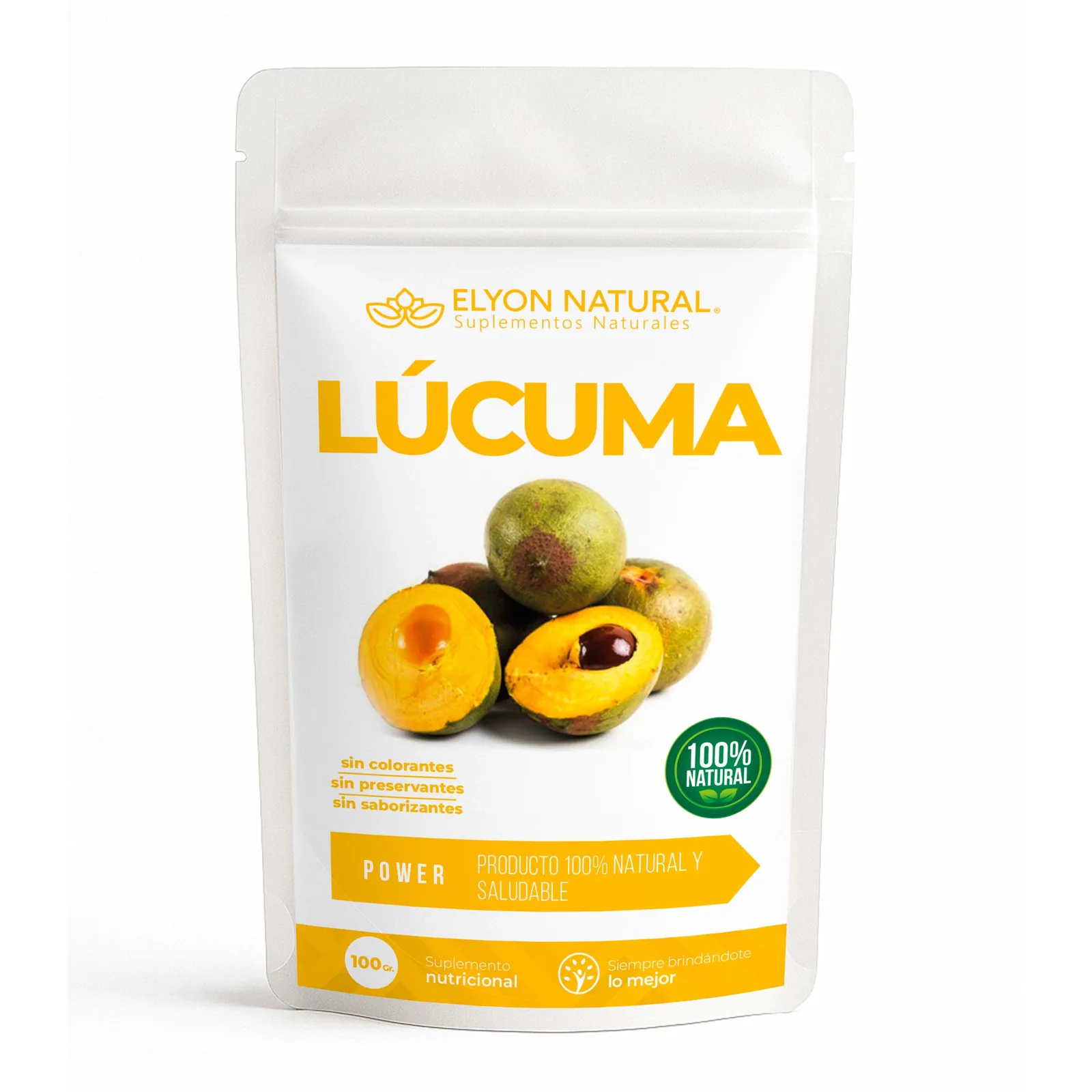 Sobre de Lúcuma en Polvo x100g – Energía Natural y Dulzor Saludable, imagen 1