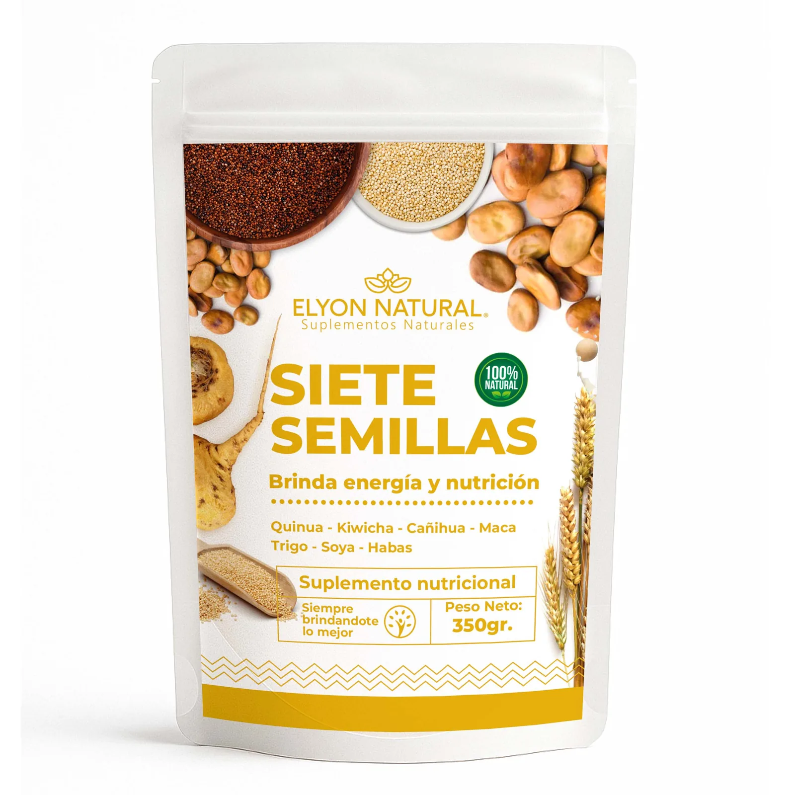 Sobre de Mezcla de 7 Semillas x350g – Fibra, Proteínas y Energía Natural, imagen 1