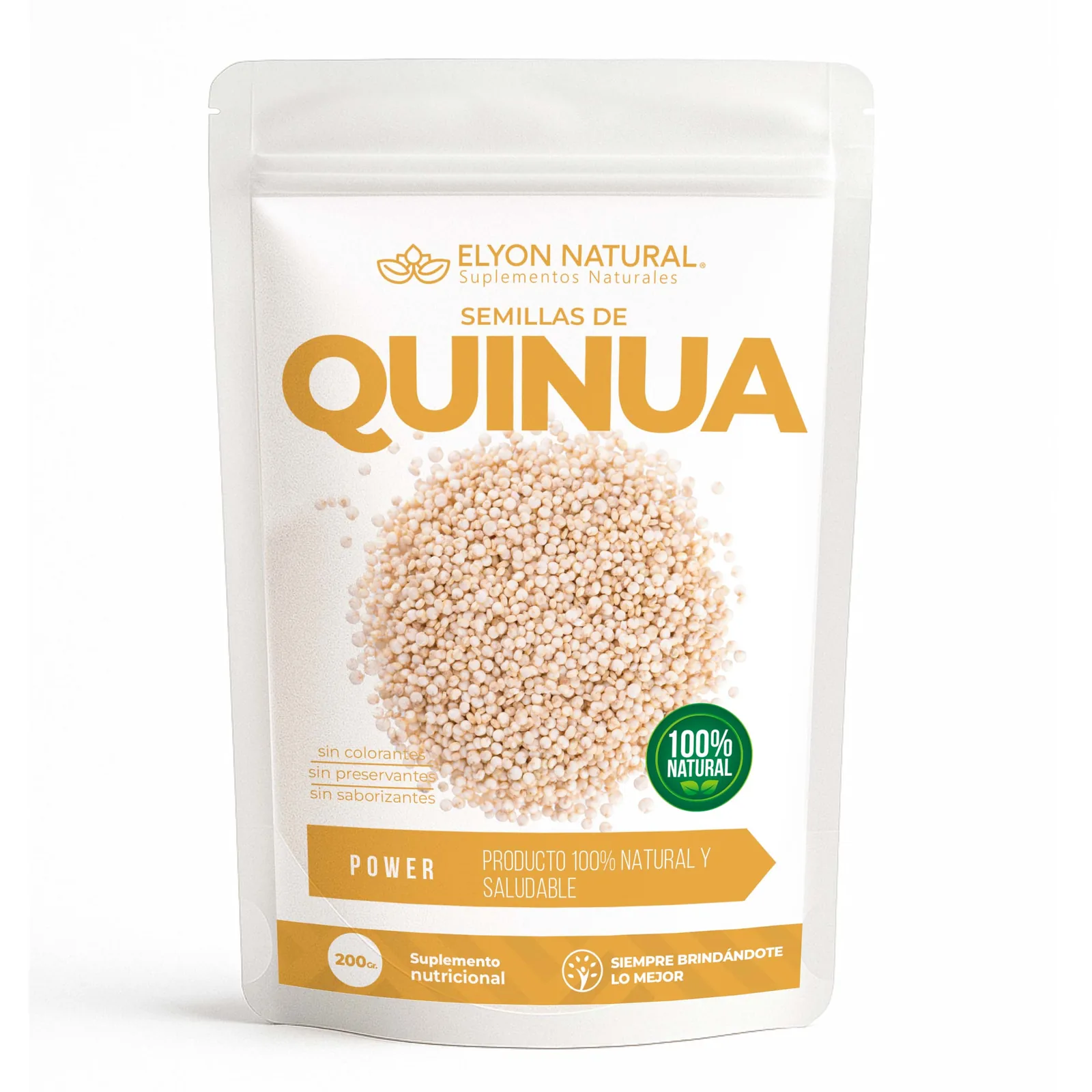 Sobre de Semillas de Quinua x200g – Fuente de Proteínas, Fibra y Nutrientes Naturales, imagen 1