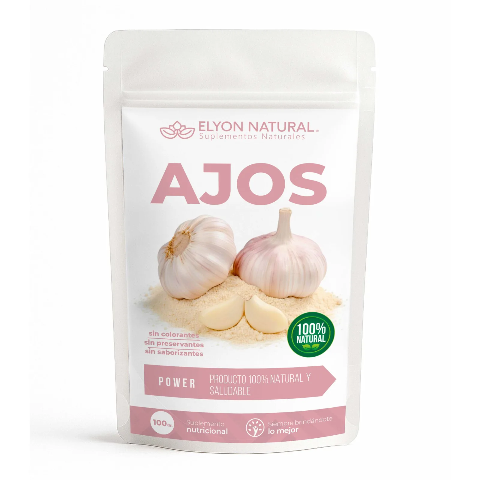 Ajo en Polvo Concentrado – Aliado para Defensas, Energía y Sazonar Comidas (100g), imagen 1