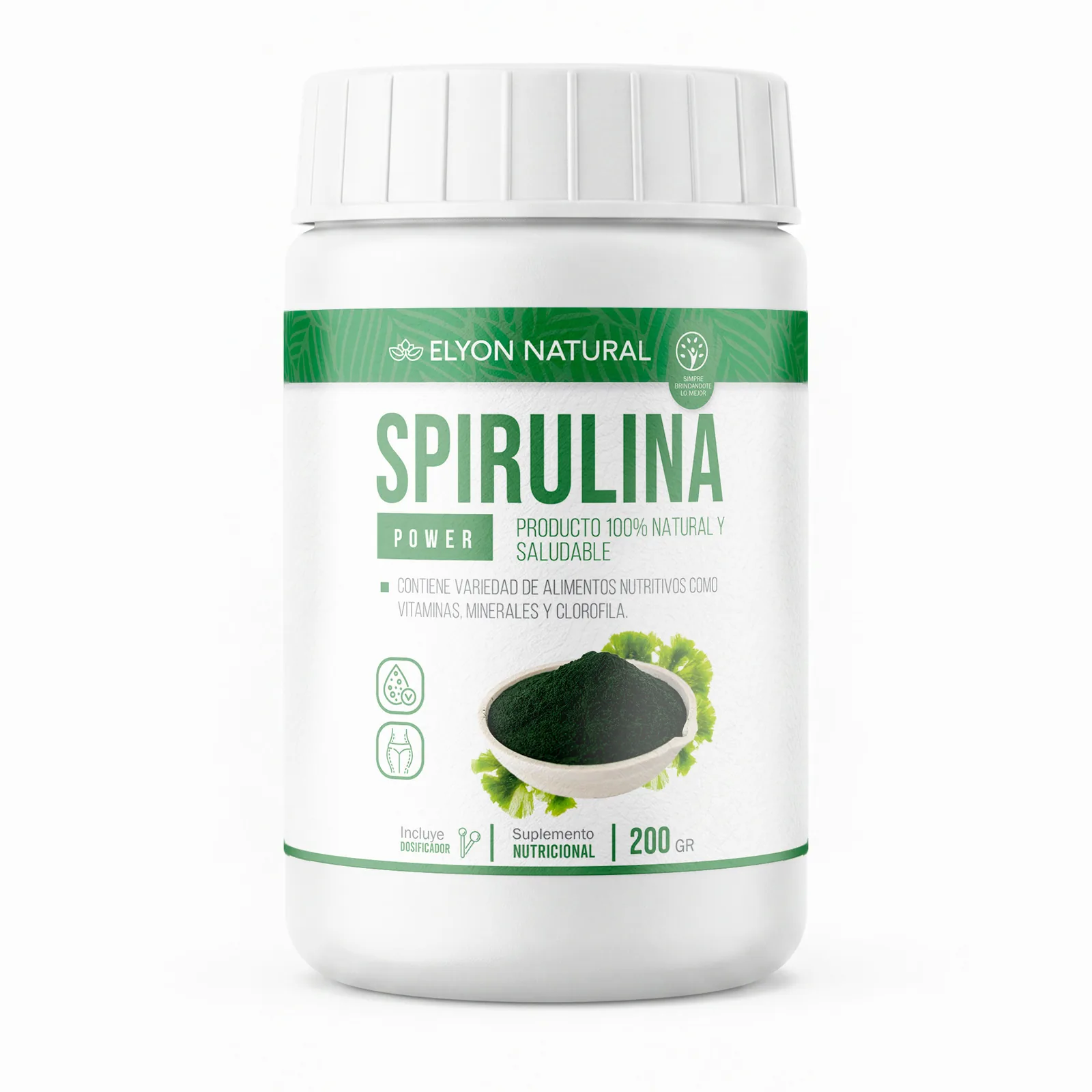 Comprar Spirulina Power 200g – Superalimento Proteico, Energía y Detox Natural | Elyon Natural, imagen 1