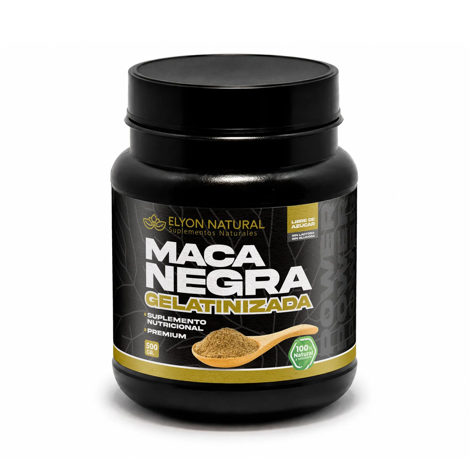 Maca Negra Gelatinizada Premium 500g | Elyon Natural, imagen 1
