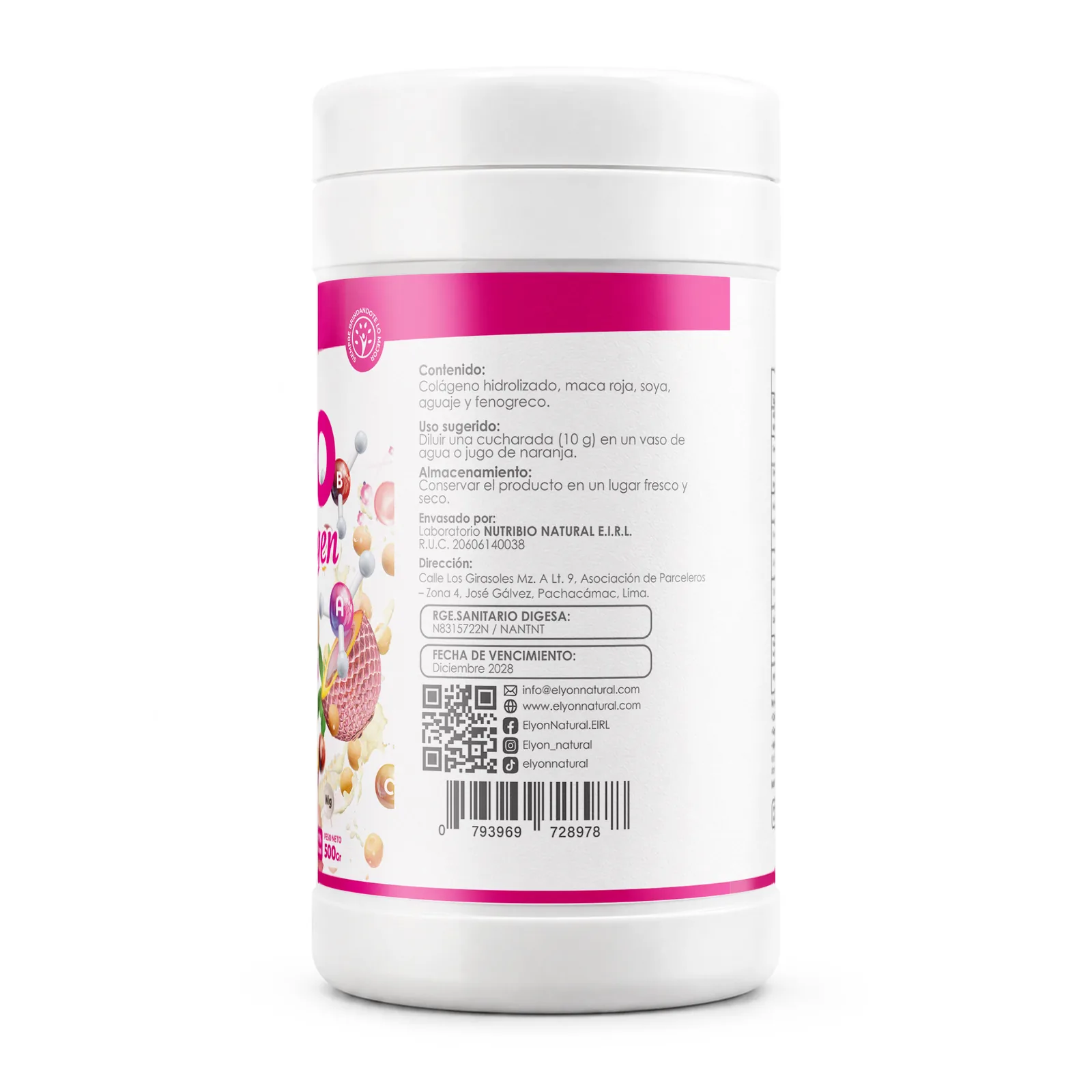 Meno Vital Collagen 500g | Colágeno con Aguaje, Maca Roja y Fenogreco, imagen 2