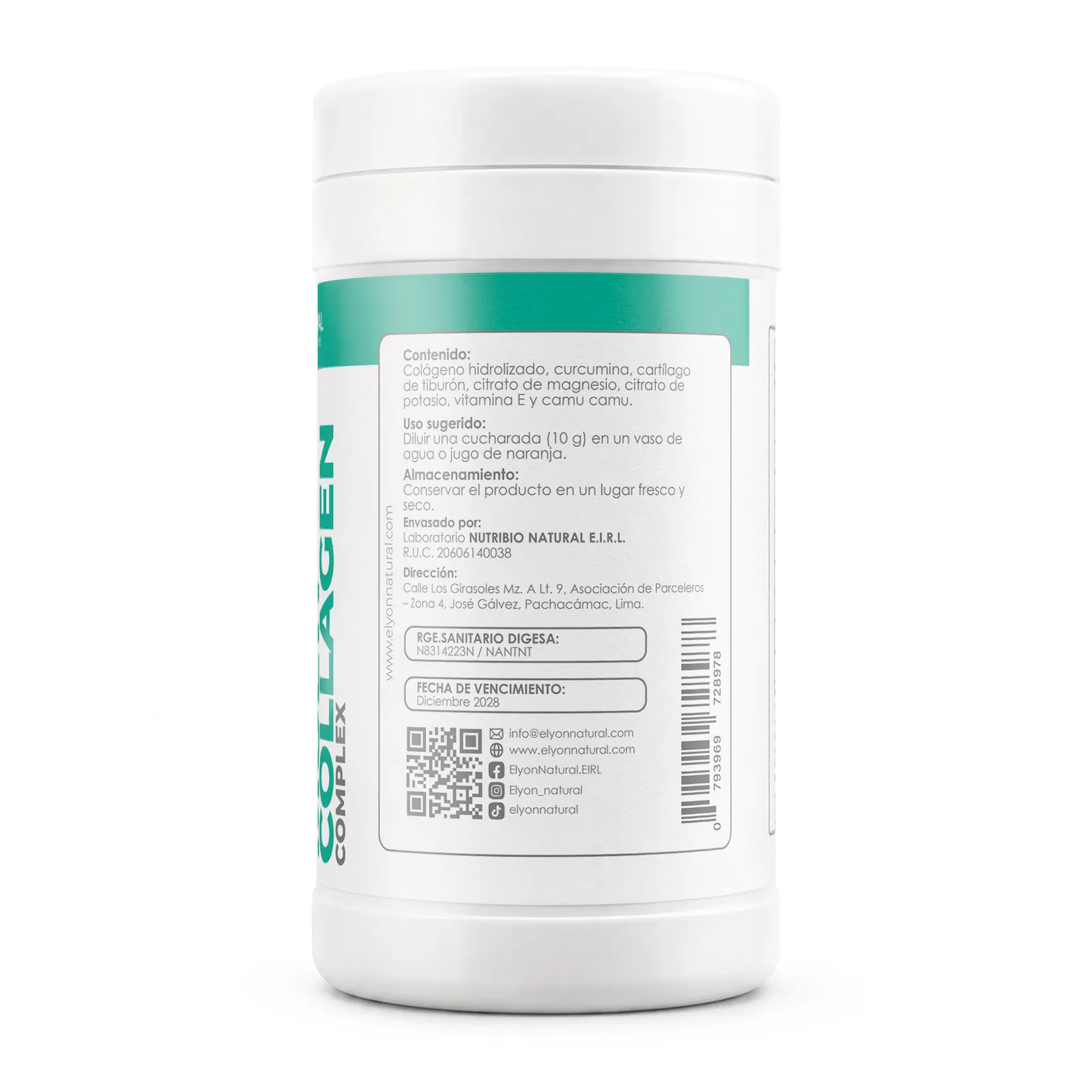 Multi Collagen Complex 500g | Colágeno Hidrolizado Avanzado | Elyon Natural, imagen 2