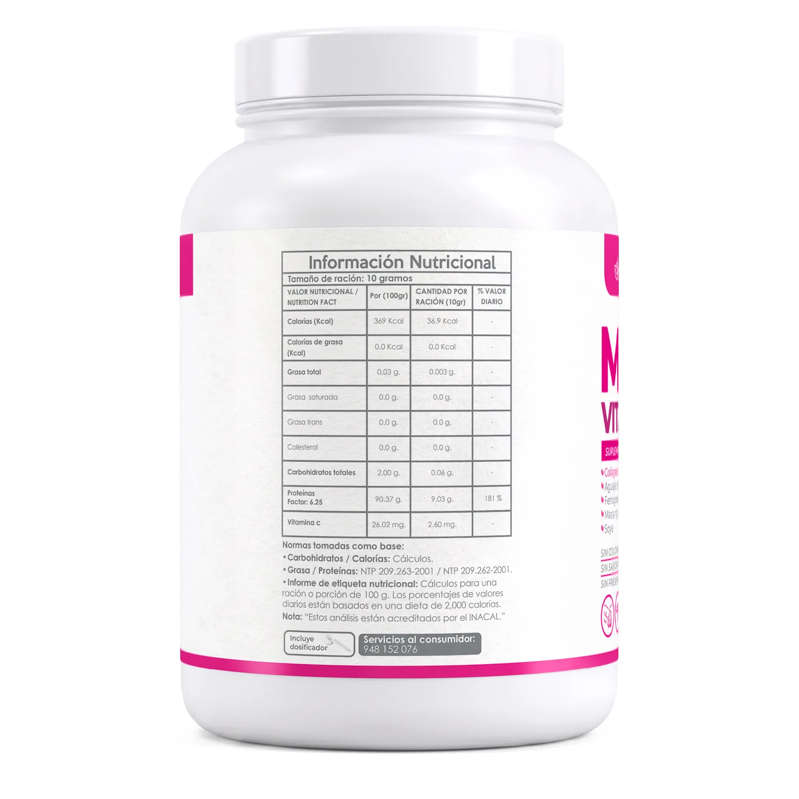 MENO VITAL Collagen 1KG Aguaje Maca Roja Soya | Elyon Natural, imagen 3
