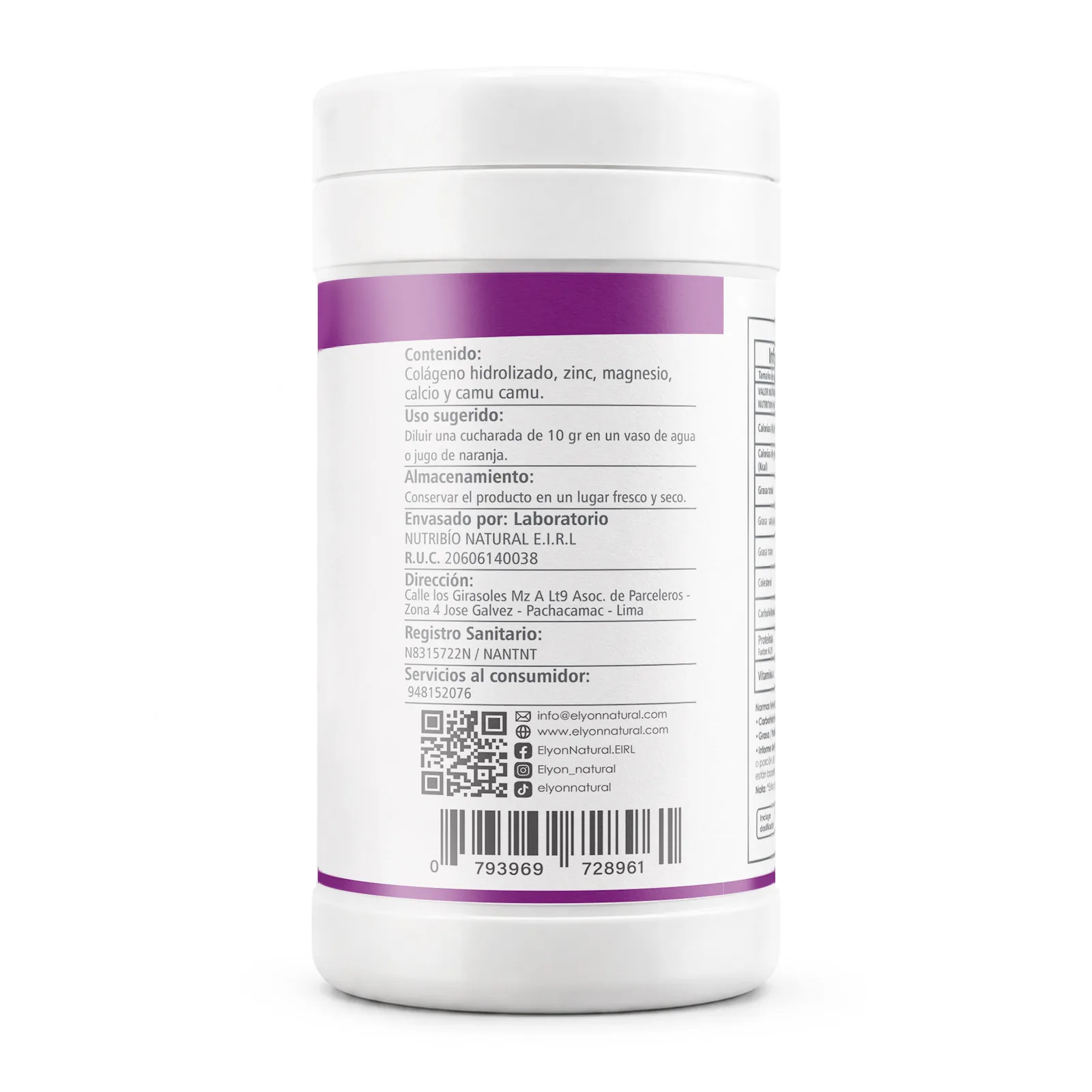 Vital Max 500g | Colágeno Hidrolizado con Magnesio, Zinc y Camu Camu, imagen 2