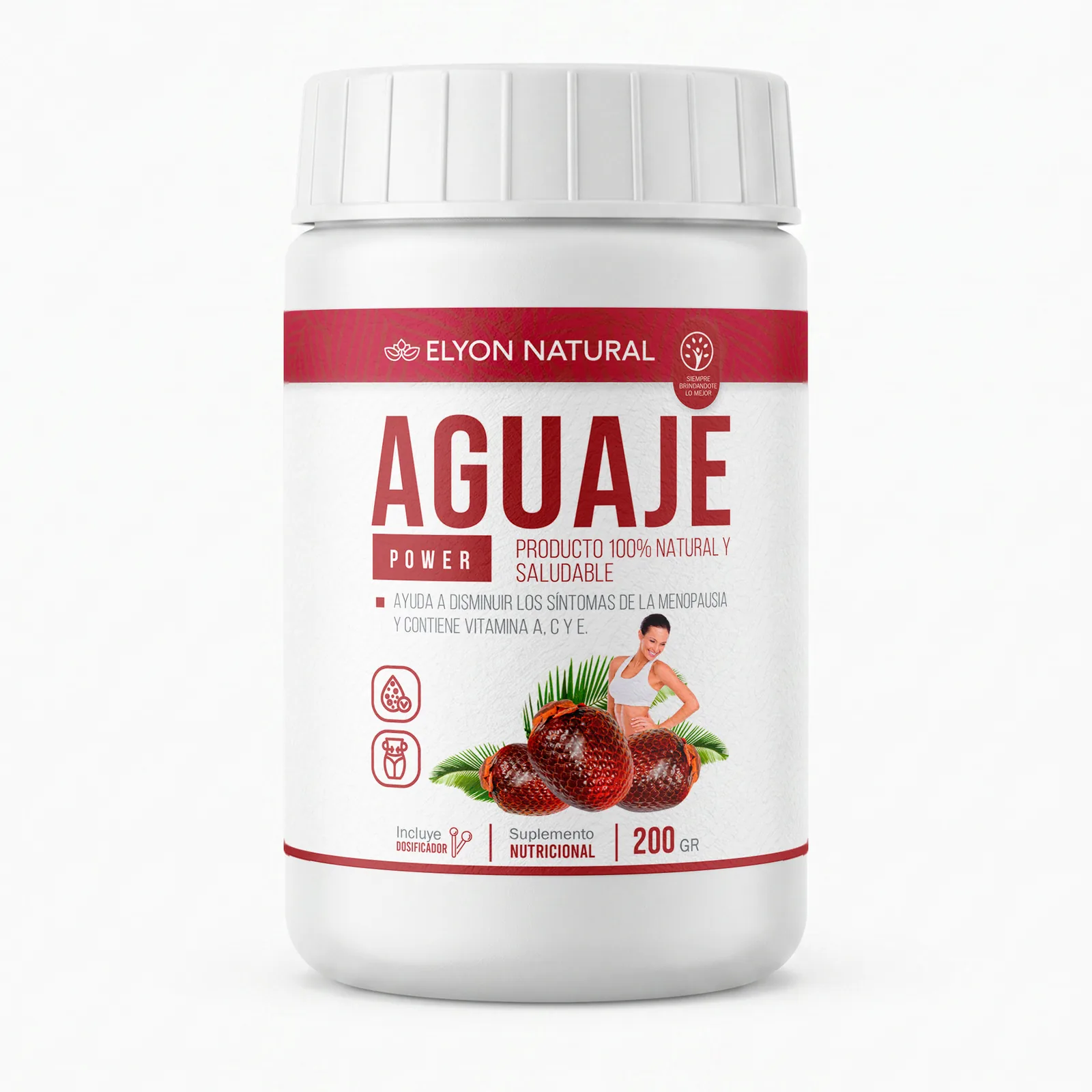 Aguaje en Polvo 100% Puro Elyon Natural 200g | Balance Hormonal y Menopausia, imagen 1