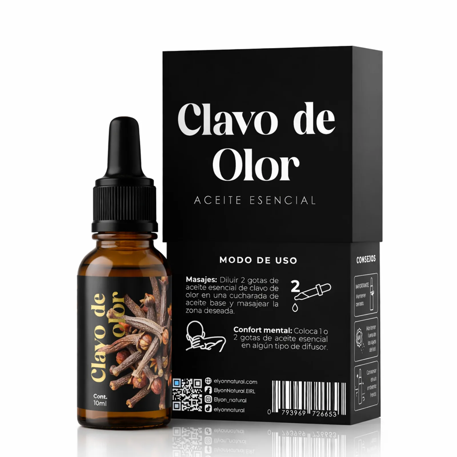 Aceite Esencial de Clavo de Olor (10ml), imagen 3