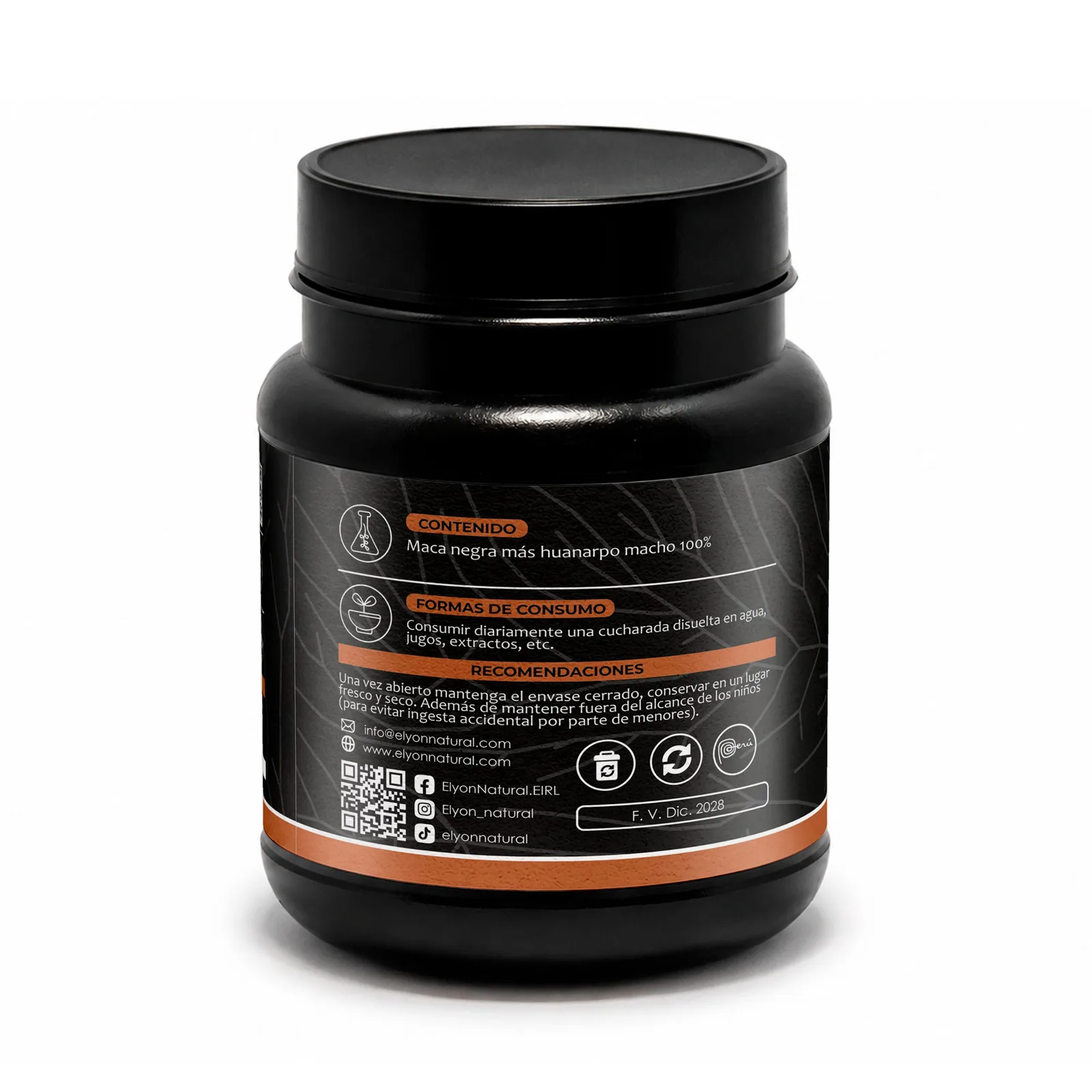 Maca Negra y Huanarpo Macho Premium 500g | Elyon Natural, imagen 3