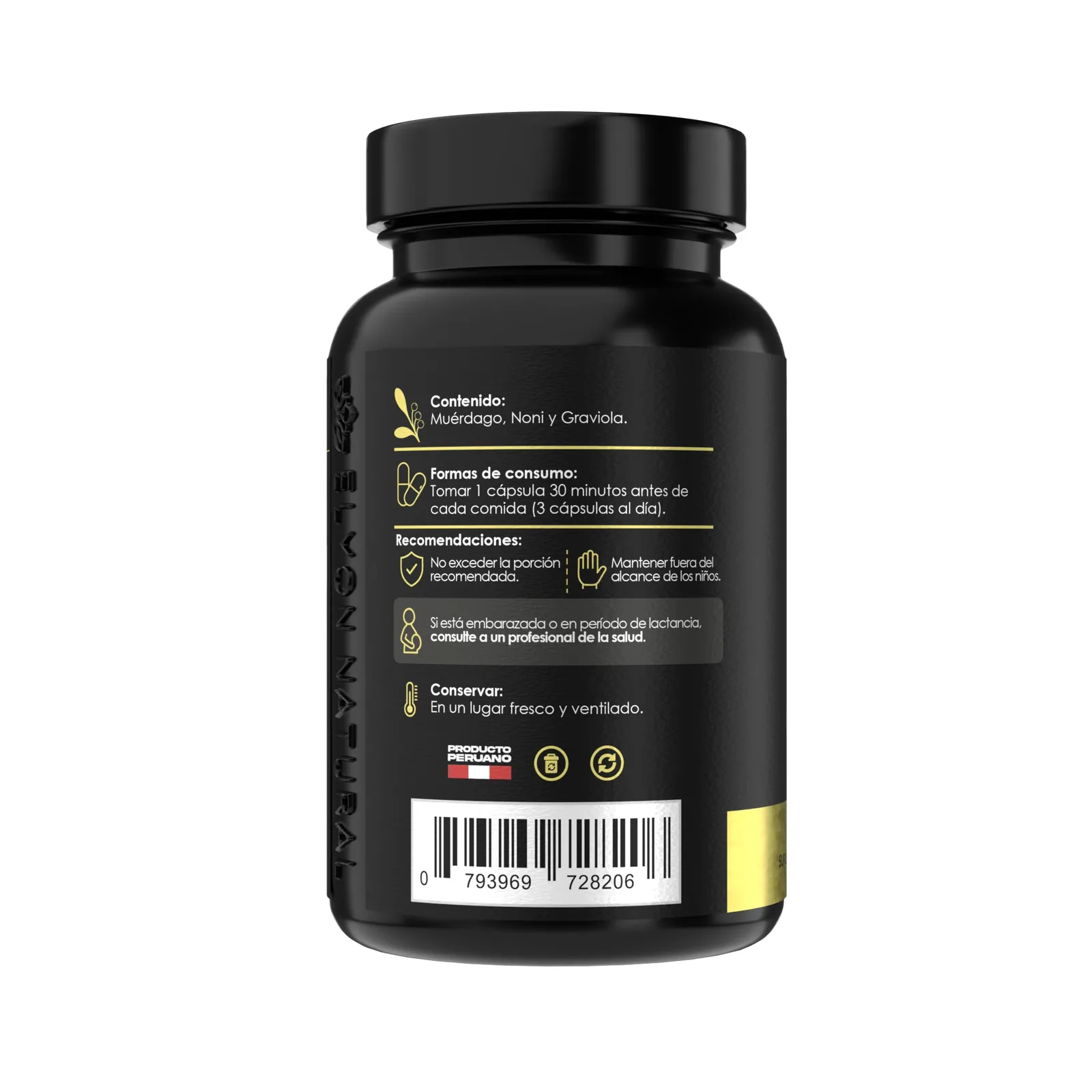 Muérdago 500mg Cápsulas Perú | 100 Und – Elyon, imagen 4