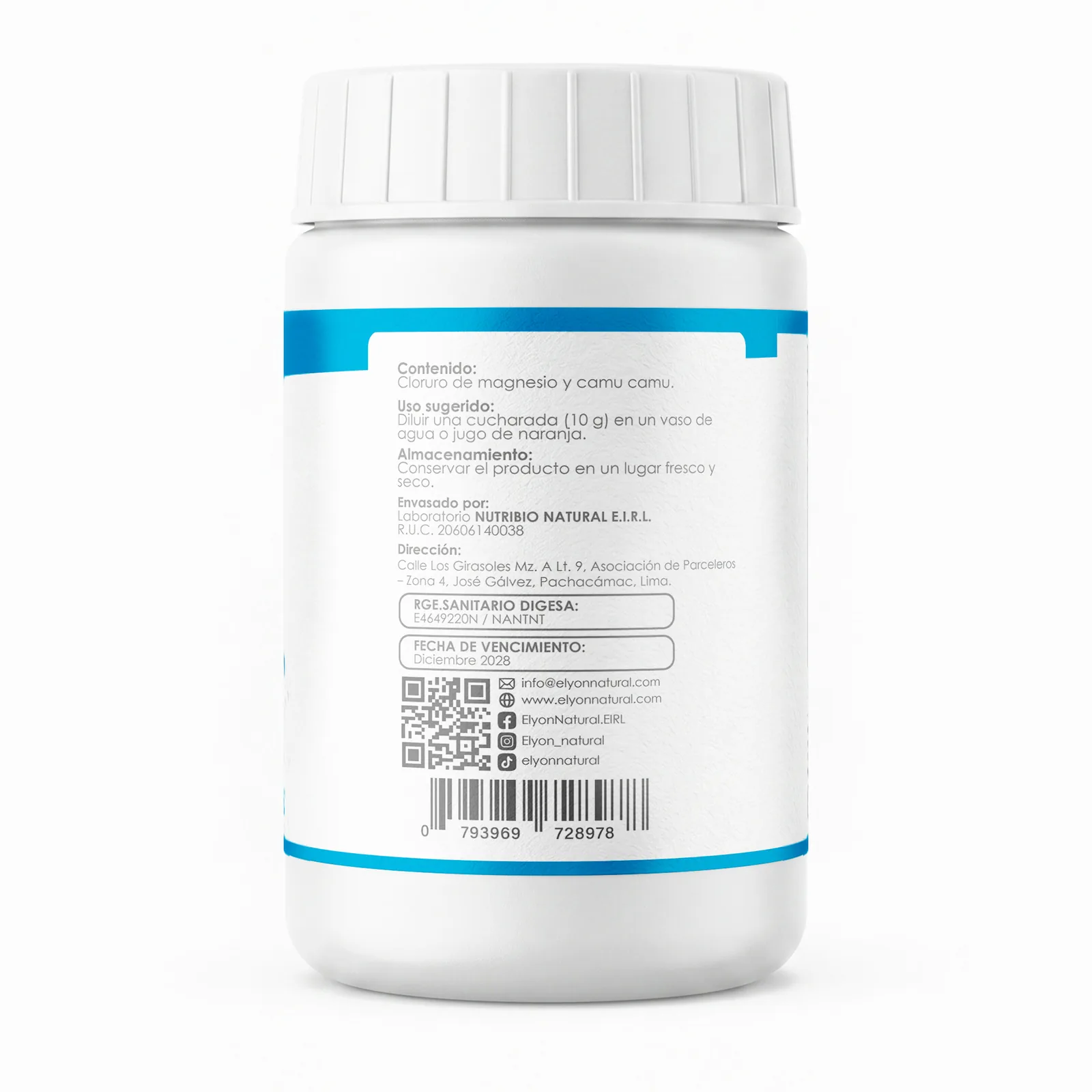 Cloruro de Magnesio y Vitamina C Polvo 250g: Vitalidad, Huesos Fuertes e Inmunidad., imagen 2