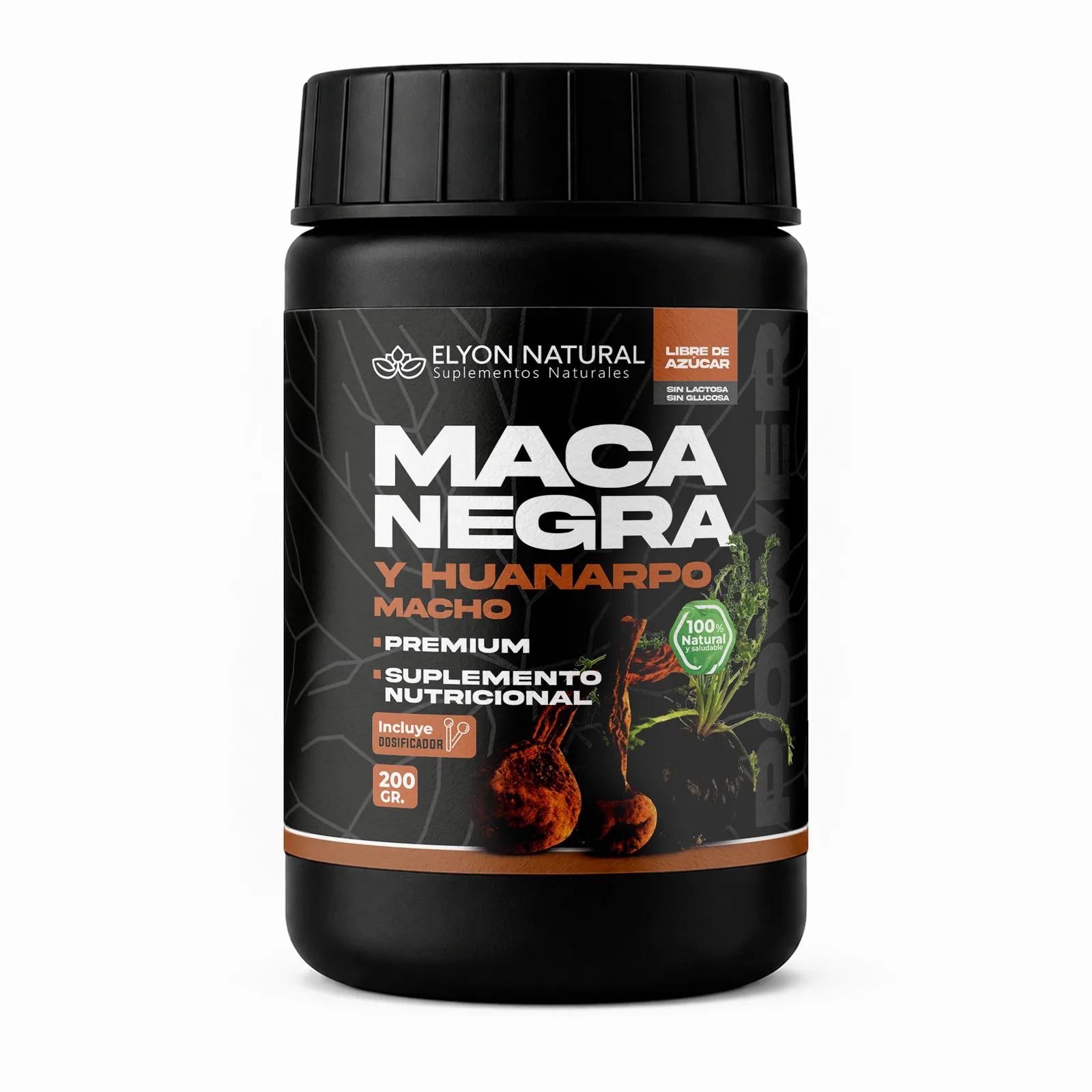 Maca Negra y Huanarpo Macho en Polvo 200g Natural, imagen 1