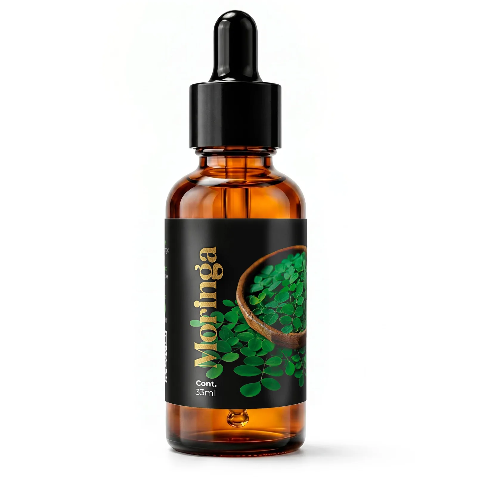 Aceite Vegetal de Moringa Pura (33ml) | Aceite de Ben | Antiedad, Nutrición Profunda y Piel Sensible