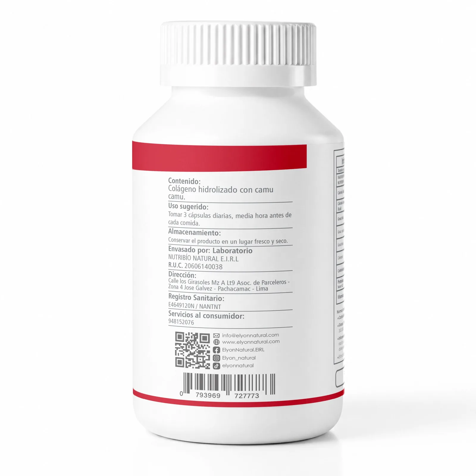 Colágeno Hidrolizado con Vitamina C x 100 Cápsulas, imagen 2