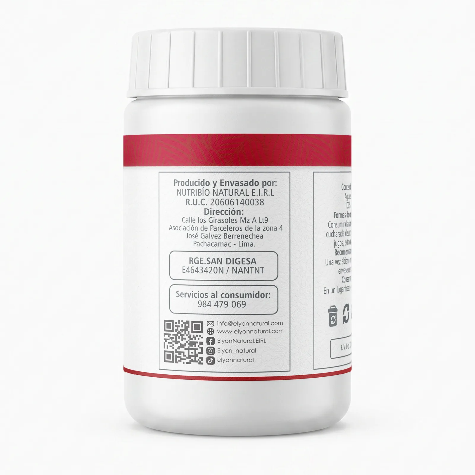 Aguaje en Polvo 100% Puro Elyon Natural 200g | Balance Hormonal y Menopausia, imagen 2