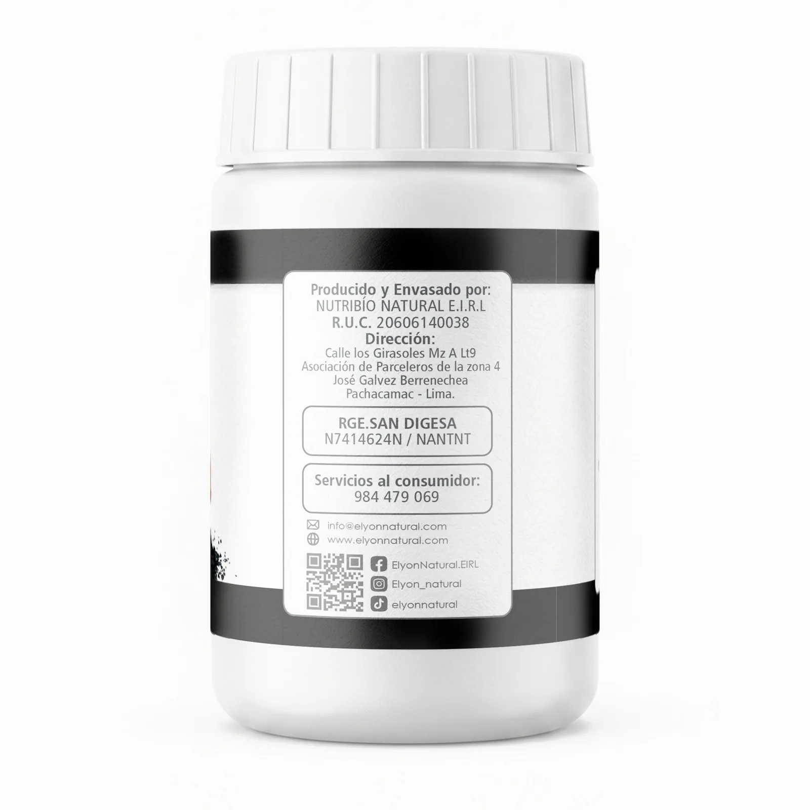 Carbón Activado de Coco Complex Elyon Natural | Alivio Digestivo Premium (200g), imagen 3