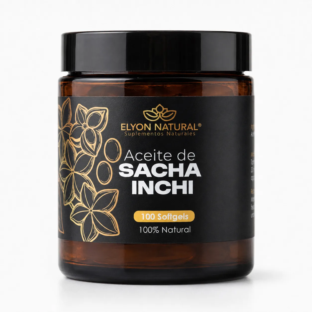 Aceite de Sacha Inchi en Softgels 100 unidades | Elyon Natural, imagen 2