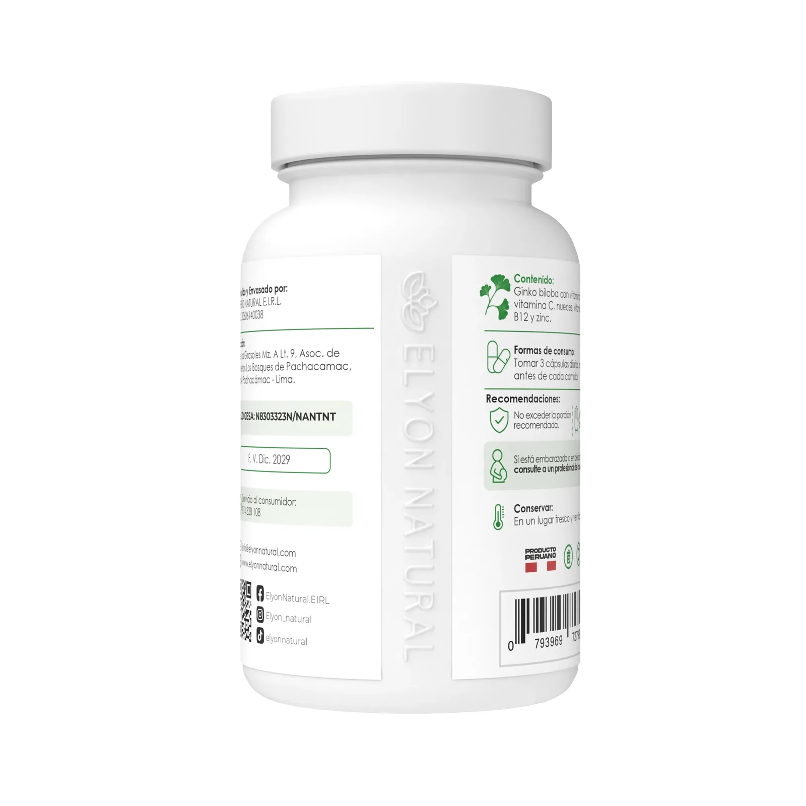Ginkgo Biloba complex x 100 cápsulas, imagen 3