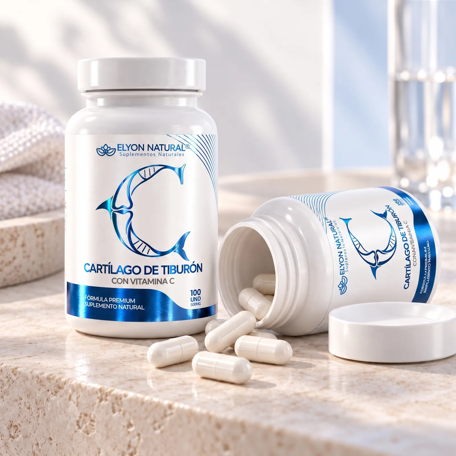 Cartílago Marino con Vitamina C – 100 Cápsulas, imagen 2