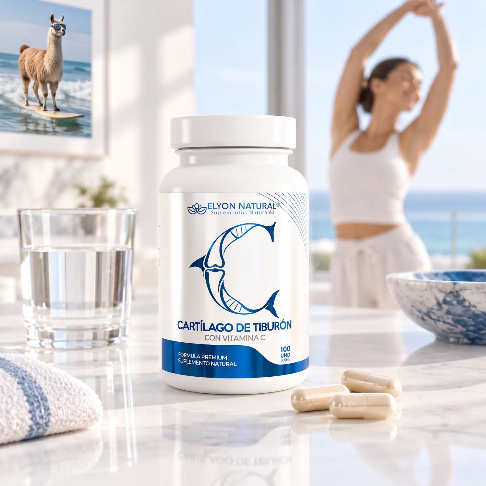 Cartílago Marino con Vitamina C – 100 Cápsulas, imagen 3