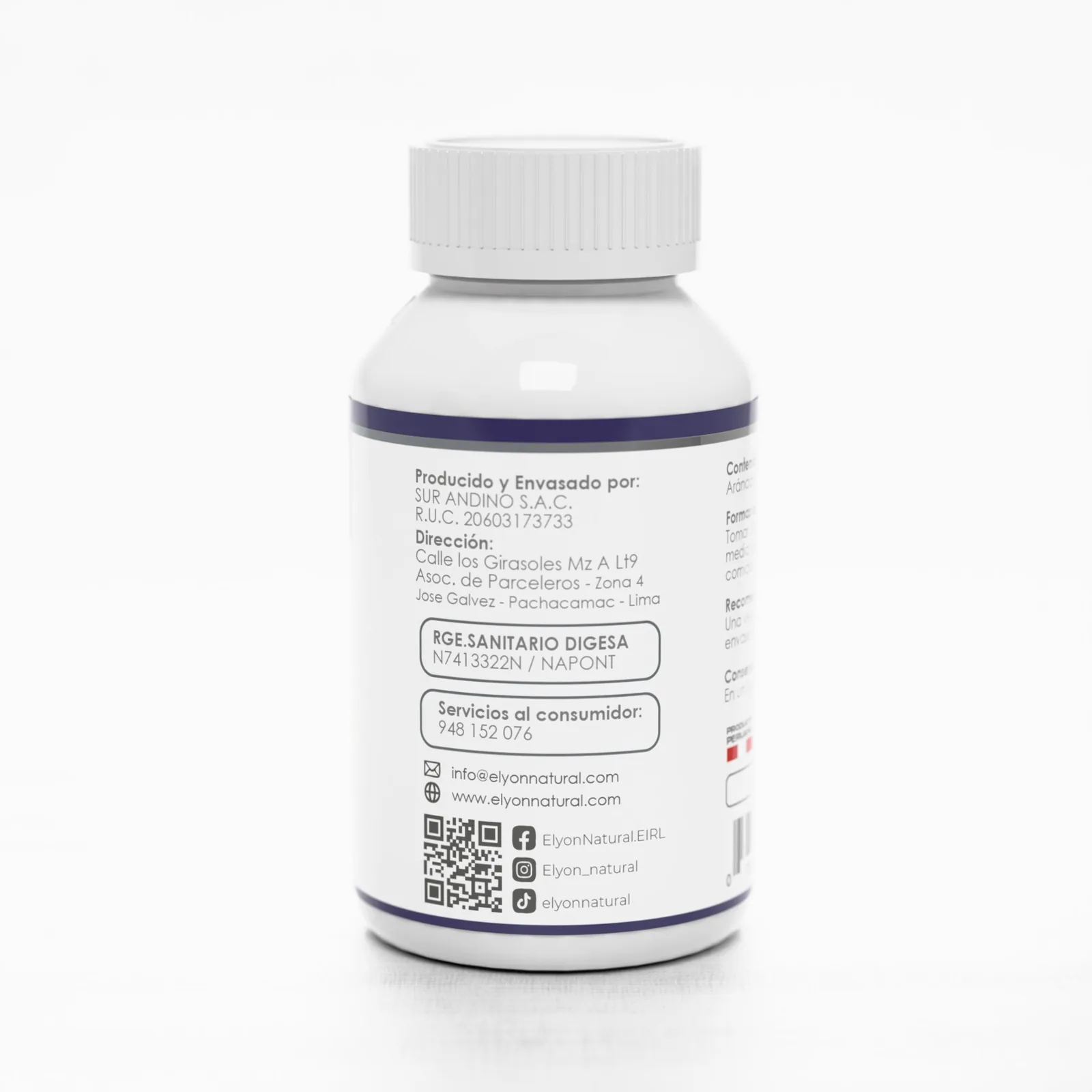Arándanos Premium 100 Cápsulas – Salud Ocular, Urinaria y Antioxidante Natural | Elyon Natural Perú, imagen 2