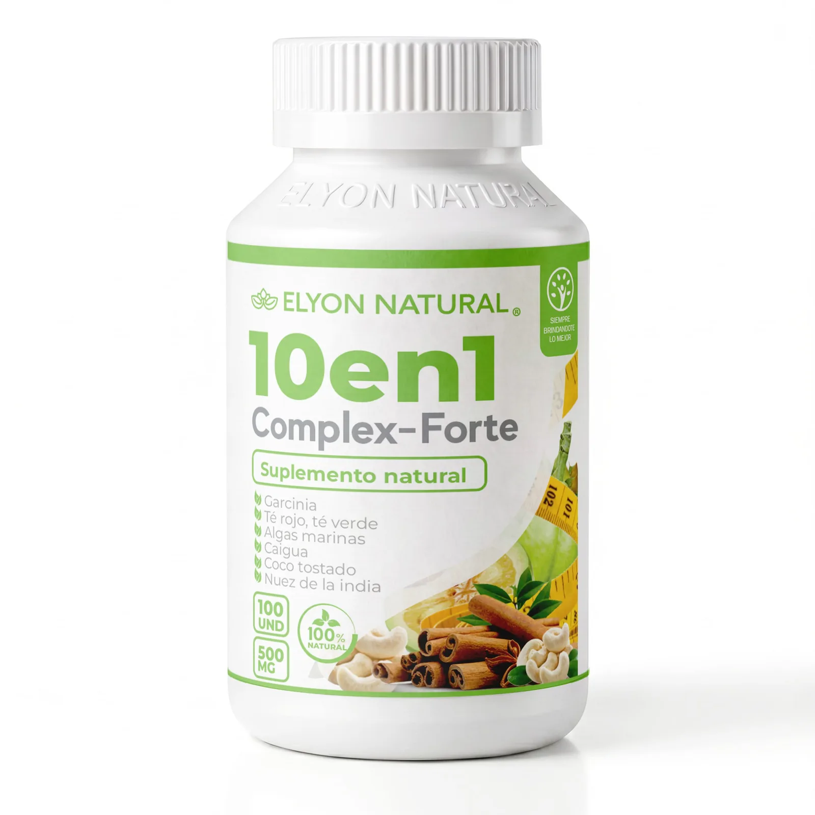 Cápsulas 10 en 1 para Control de Peso – Elyon Natural | 100 Cápsulas, imagen 1