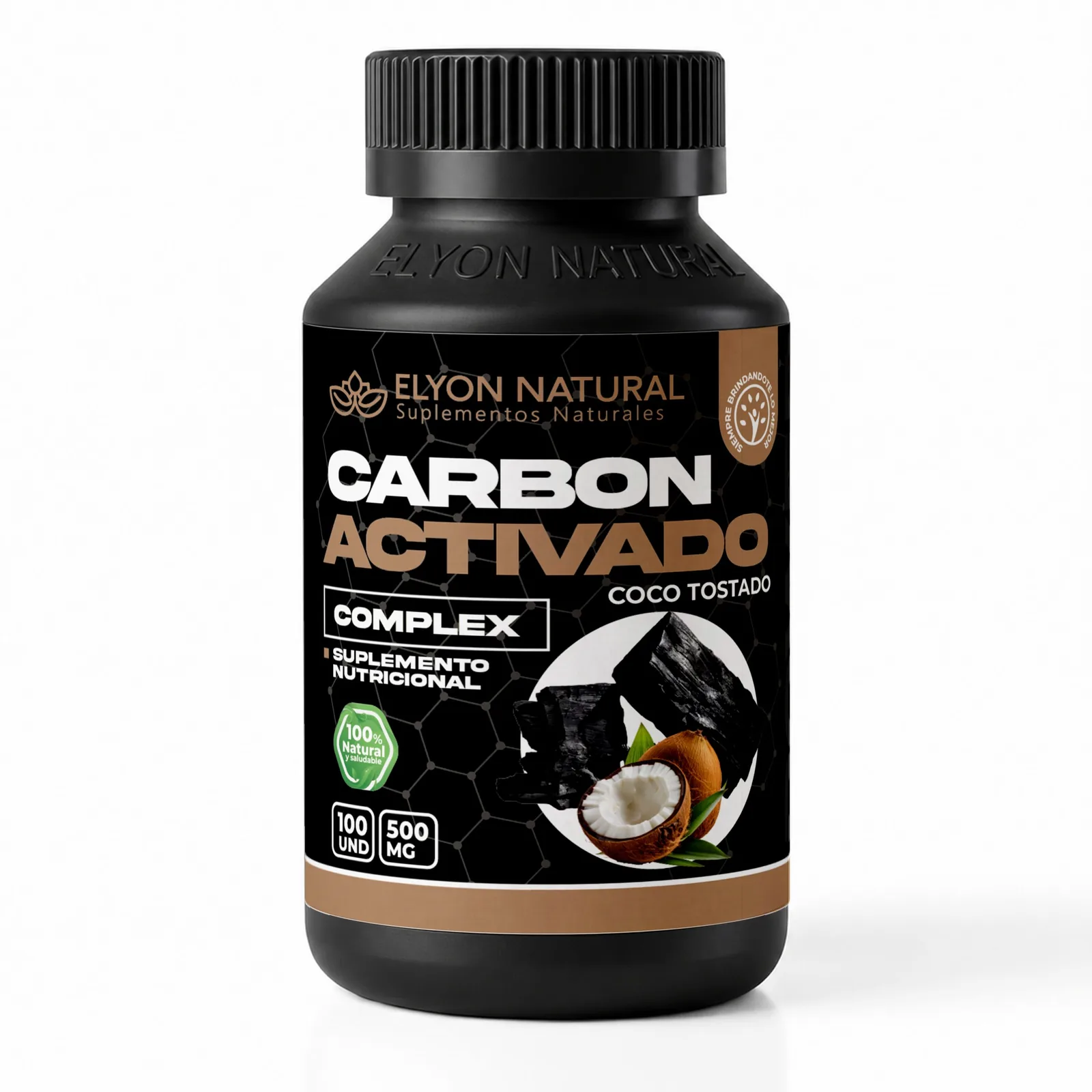 Carbón Activado Complex x 100 Cápsulas Coco Tostado