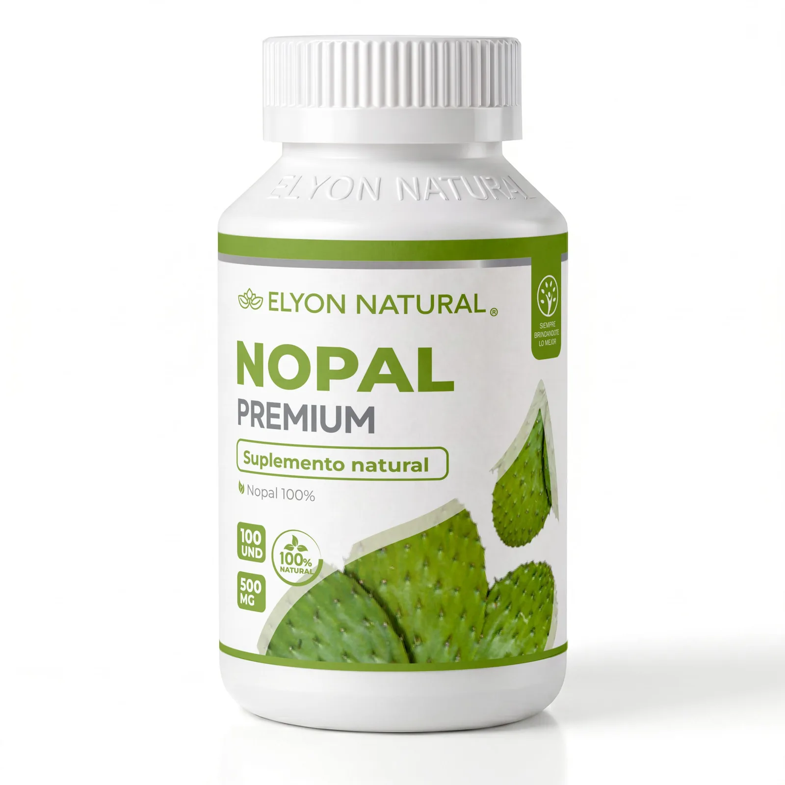 Nopal Premium x 100 Cápsulas – Control Natural del Azúcar, Colesterol y Peso | Elyon Natural Perú