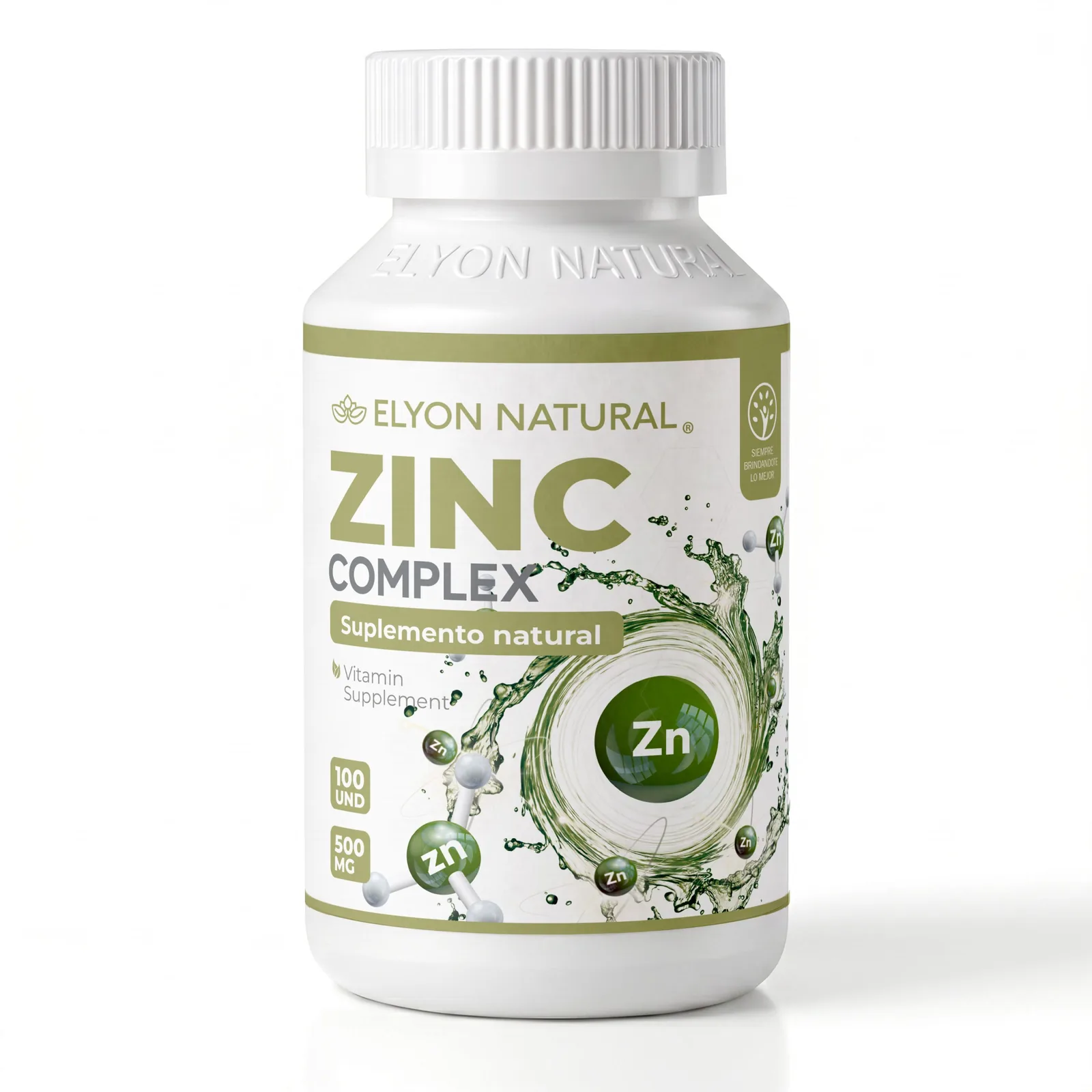 Zinc Complex x 100 Cápsulas – Refuerza tu Inmunidad, Energía y Vitalidad Masculina | Elyon Natural Perú