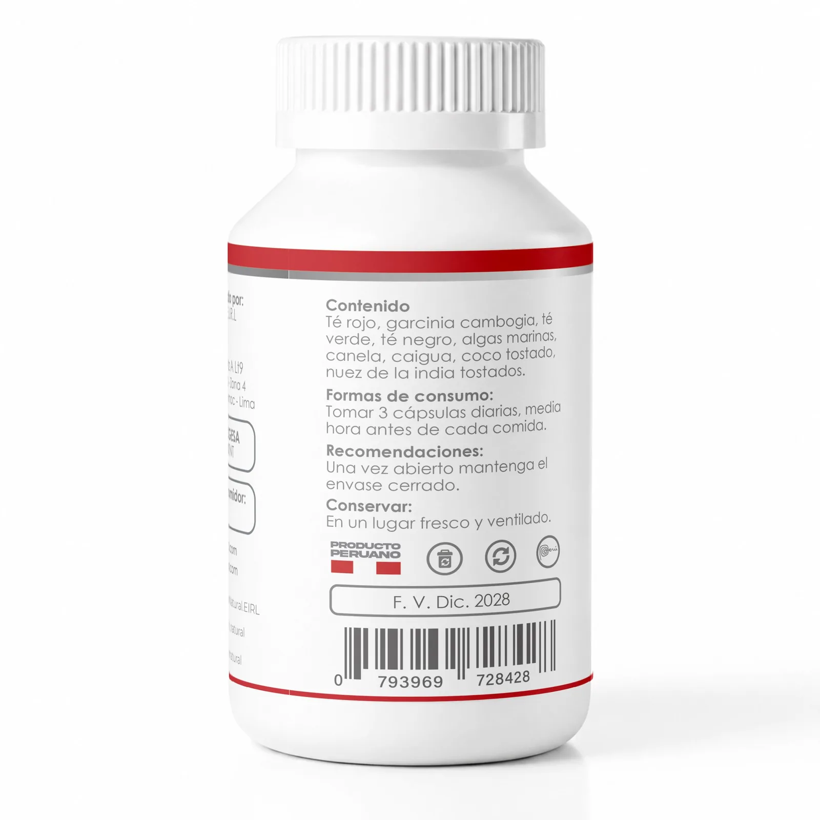 Té Rojo Complex x 100 Cápsulas – | Elyon Natural Perú, imagen 3