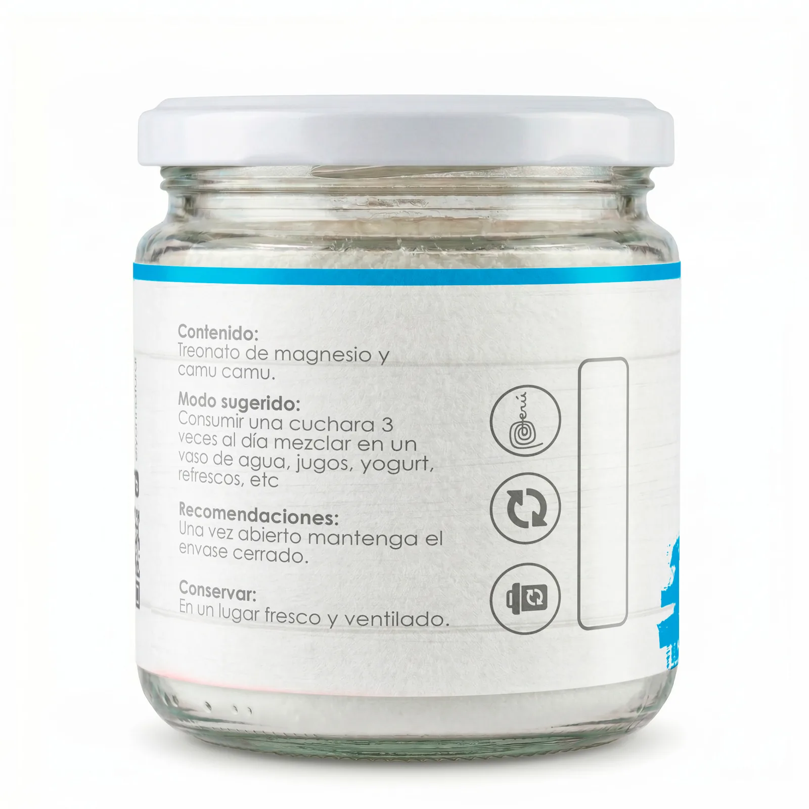 Treonato de Magnesio + Camu Camu Elyon Natural 250g, imagen 3