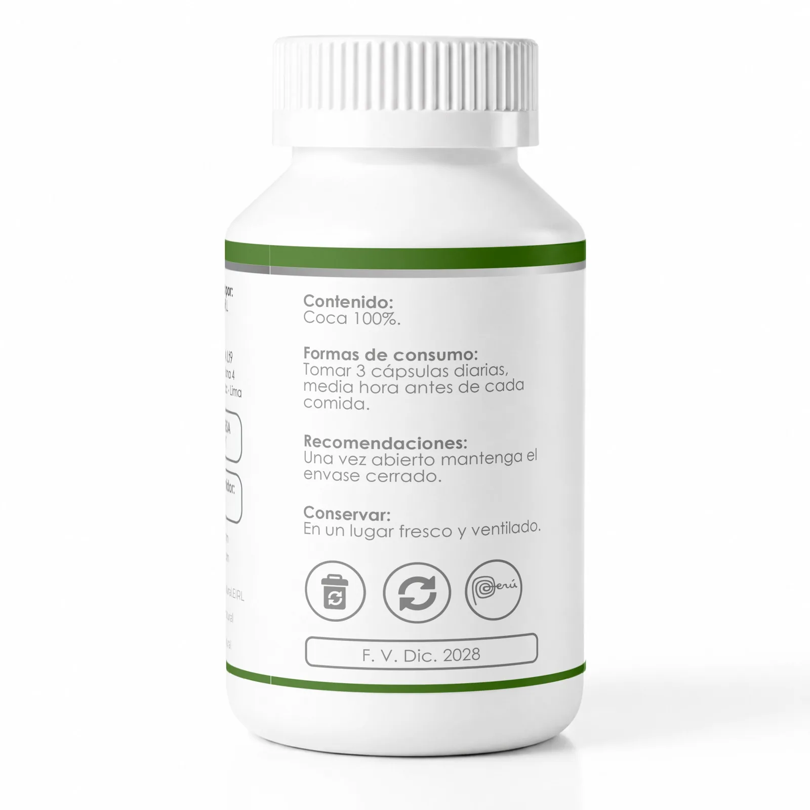 Coca Premium x 100 Cápsulas | Energía Natural y Vitalidad Andina | Elyon Natural Perú, imagen 3