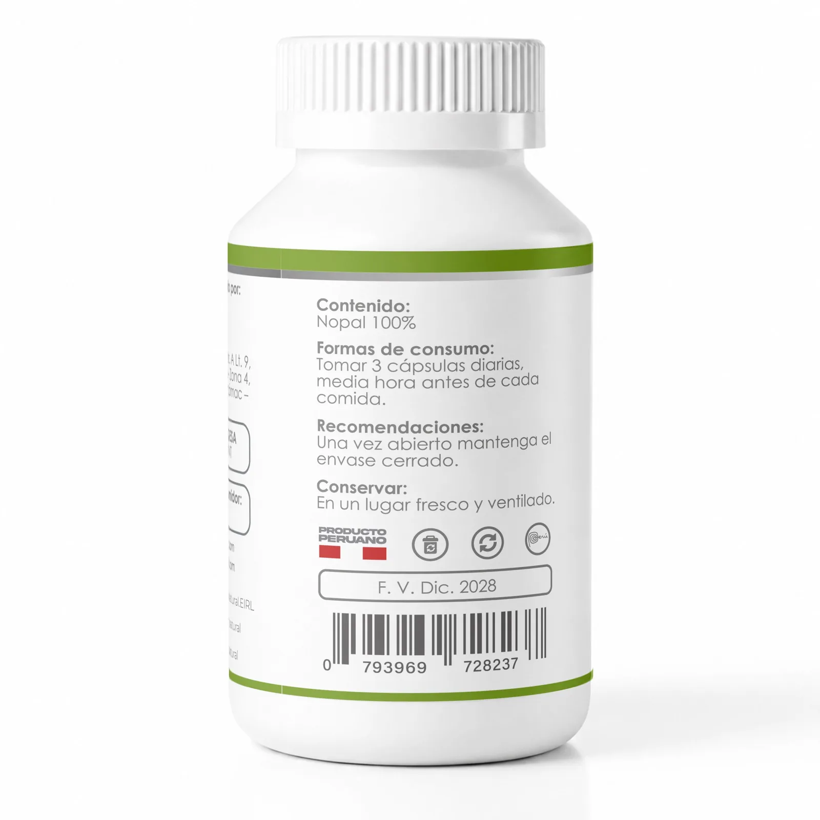 Nopal Premium x 100 Cápsulas – Control Natural del Azúcar, Colesterol y Peso | Elyon Natural Perú, imagen 3