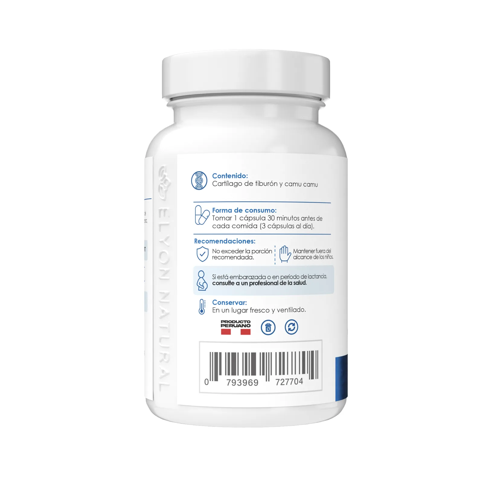 Cartílago Marino con Vitamina C – 100 Cápsulas, imagen 2