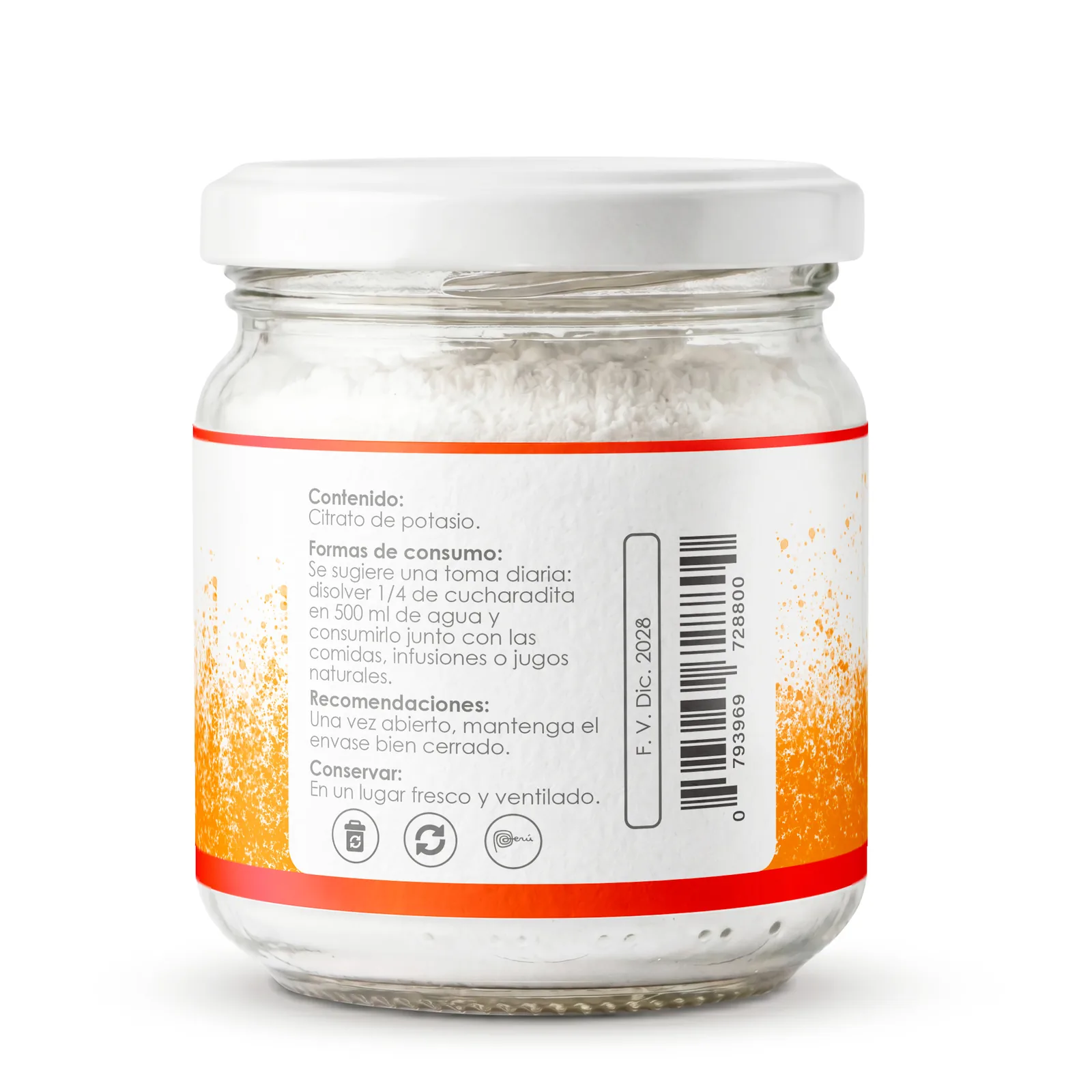 Citrato de Potasio en Polvo 100g – Calidad Premium Alemana | Elyon Natural, imagen 3