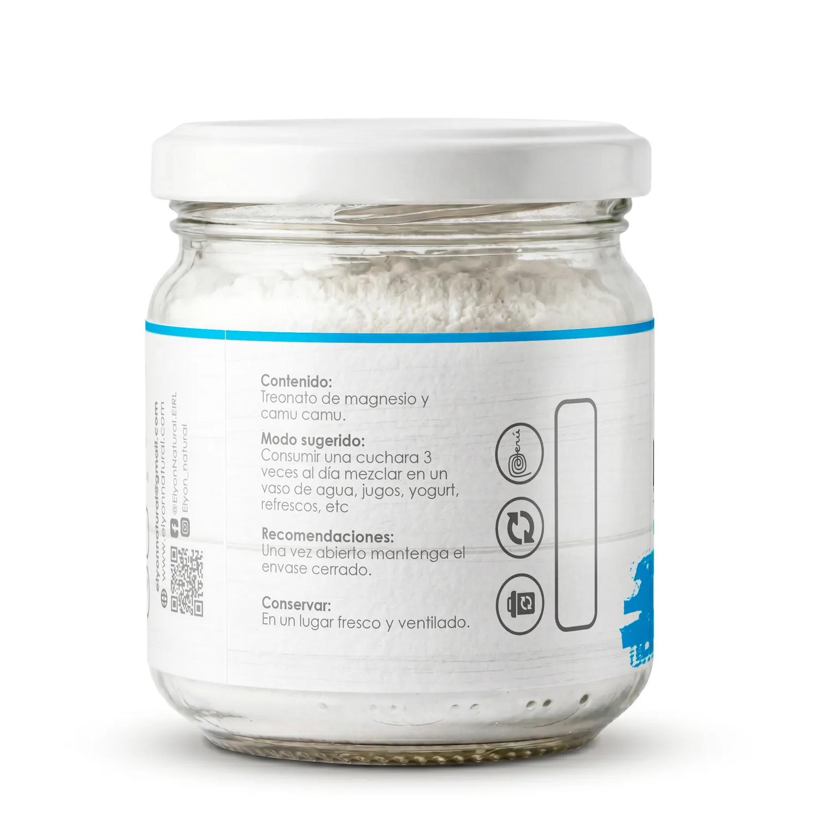Treonato de Magnesio en Polvo + Camu Camu 100g Premium – Elyon Natural, imagen 3