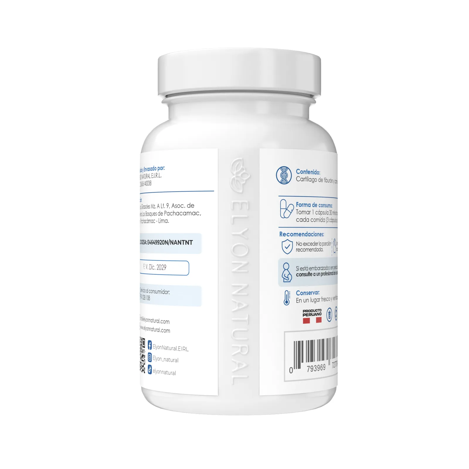 Cartílago Marino con Vitamina C – 100 Cápsulas, imagen 3