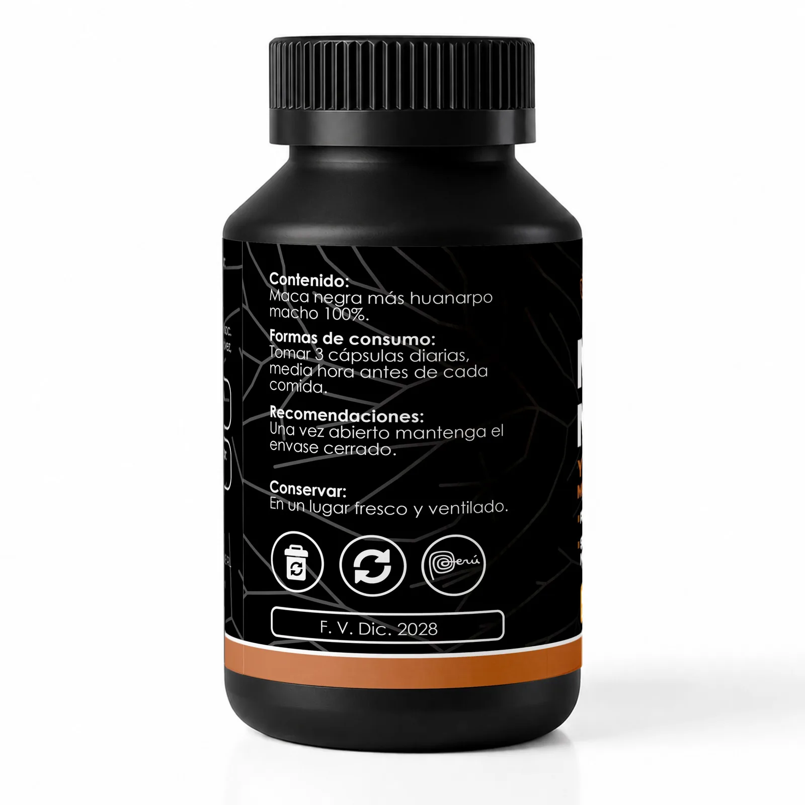 Frasco Maca Negra con Huanarpo Macho – 100unid, imagen 3