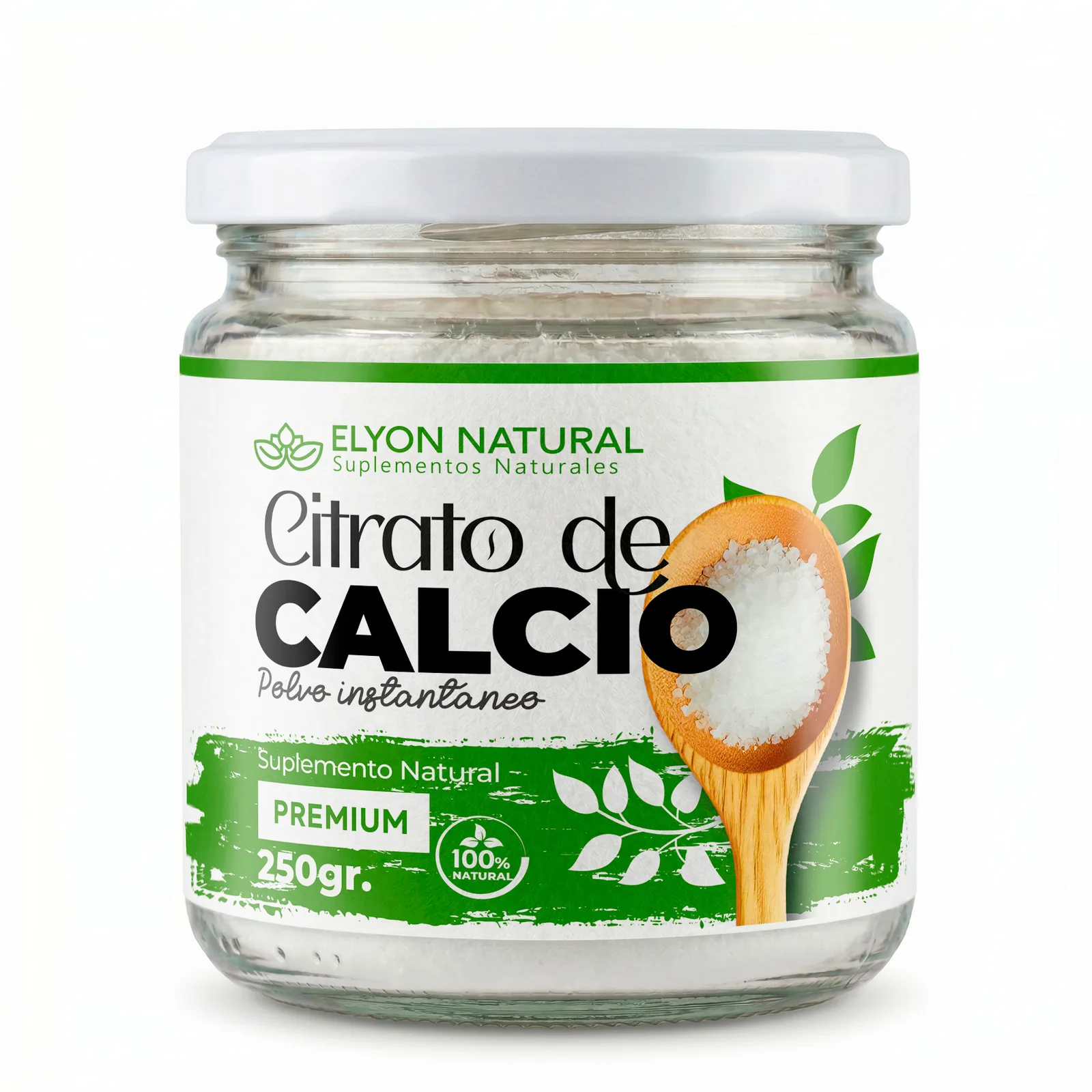 Citrato de Calcio en Polvo 250g Instantáneo, imagen 1