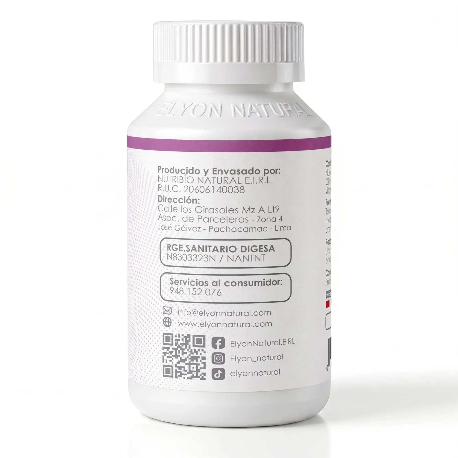 Neuro Cerebral Complex | Concentración, Memoria y Energía Mental | Elyon Natural x 100 cápsulas, imagen 2