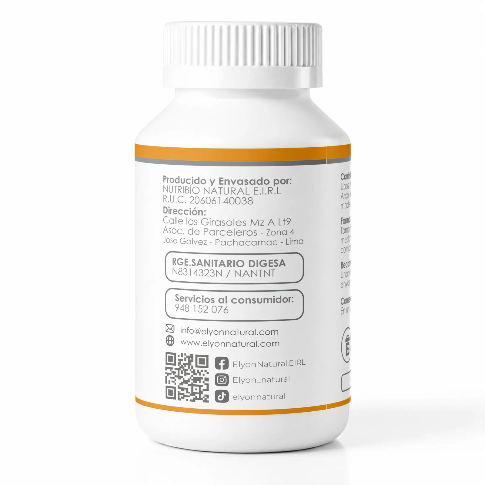 Ubos Complex x 100 Cápsulas – | Elyon Natural Perú, imagen 2