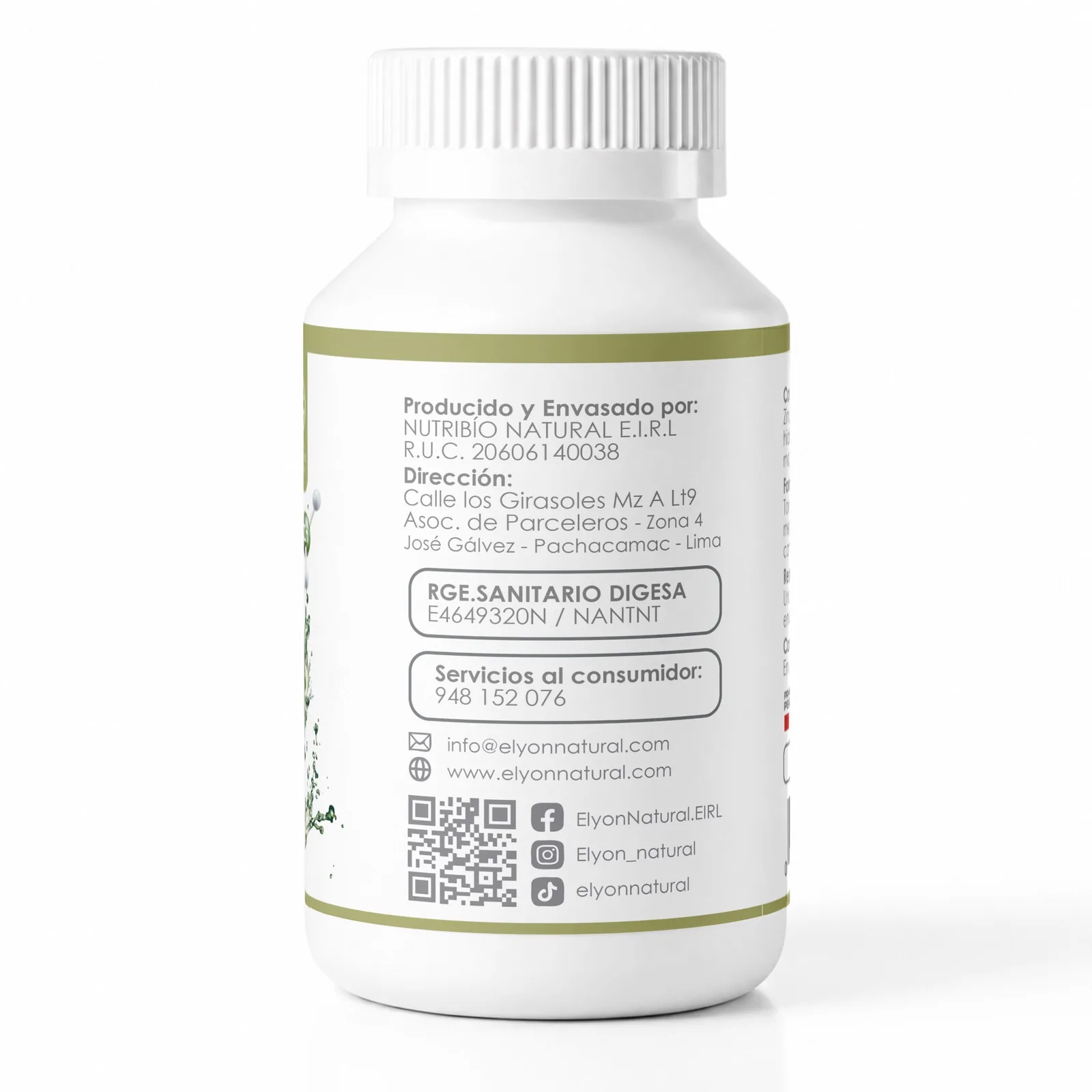 Zinc Complex x 100 Cápsulas – Refuerza tu Inmunidad, Energía y Vitalidad Masculina | Elyon Natural Perú, imagen 2