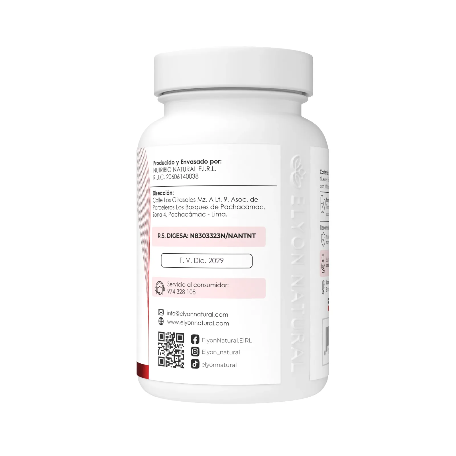 Neuro Cerebral Complex | Concentración, Memoria y Energía Mental | Elyon Natural x 100 cápsulas, imagen 2